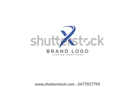 X logo design vector template design for brand