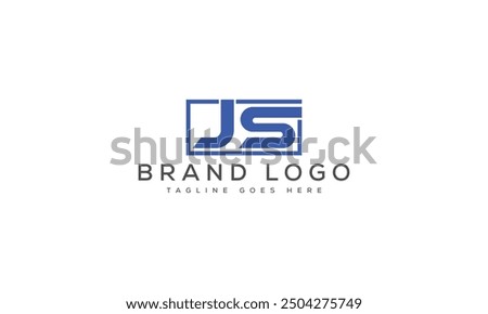 JS logo design vector template design for brand