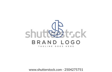 JS logo design vector template design for brand