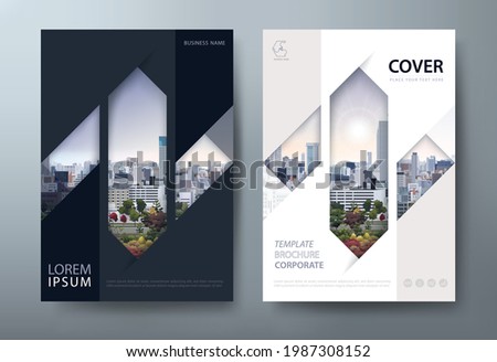 Annual report brochure flyer design template vector, Leaflet presentation, book cover.