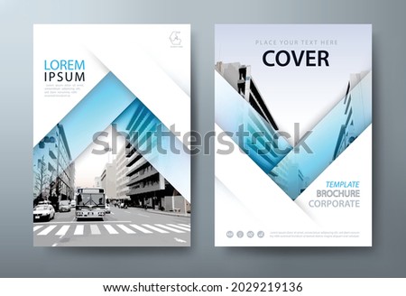 Annual report brochure flyer design template vector, Leaflet, presentation book cover templates.