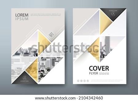Annual report brochure flyer design template vector, Leaflet cover presentation, book cover. Stock foto © 