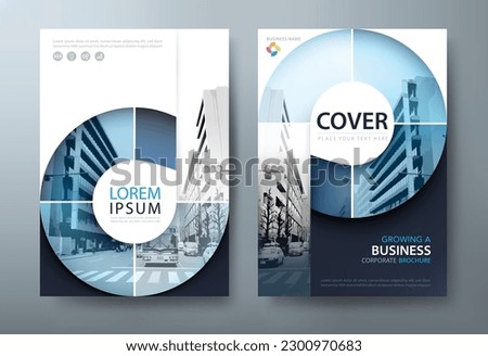 Annual report brochure flyer design, Leaflet presentation, book cover templates, layout in A4 size