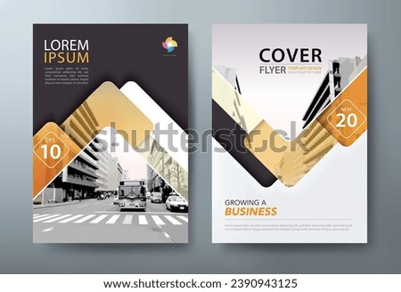 Annual report brochure flyer design, Leaflet presentation, book cover templates.