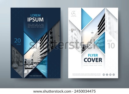 Annual report brochure flyer design template vector, Leaflet presentation, book cover.