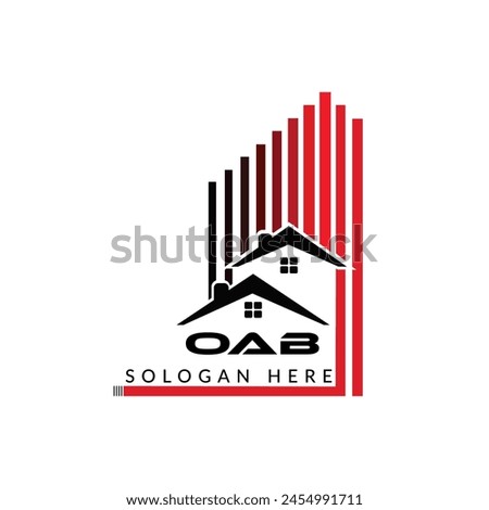 OAB real estate. OAB home letter logo design, OAB real estate Logo ,OAB Style home logo