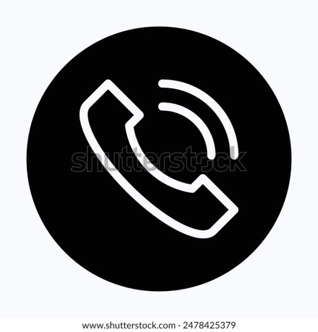 Phone icon vector. Call icon symbol. Telephone icon, 