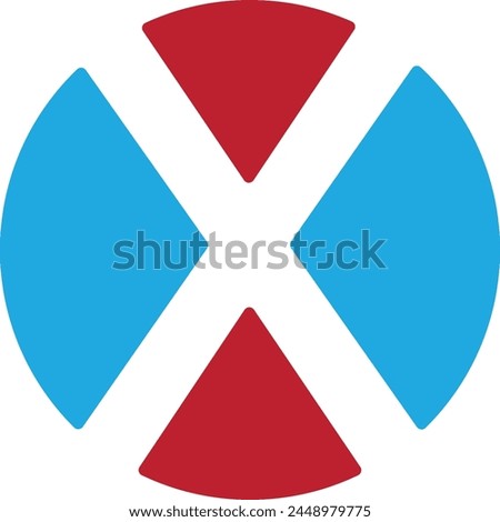  X letters logo round icon design   round icon. X logo template vector icon images