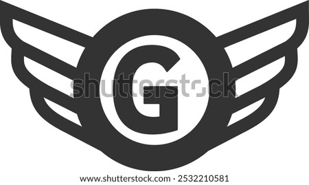 G logo design. Falcon Wing G logo vectors. Luxury Wing G logo design. Luxury G logo design. Royal winner academic reward icon. Academic Royal Winner icon vectors