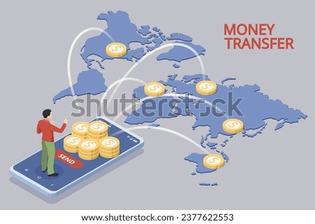 Isometric Safe and Secure Remittance, International Money Transfer or Money Transfer, Secure Transaction