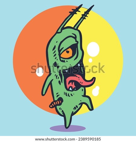 Plankton zombie cartoons are good for posters and decoration in your room or even for merchandise