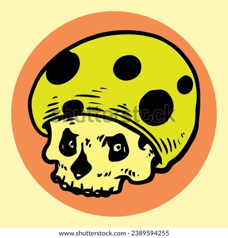 Toad skullzombie cartoons are good for posters and decoration in your room or even for merchandise