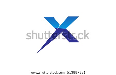 Letter X Modern Logo 