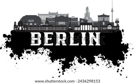 Landscape Skyline of Berlin 3 levels