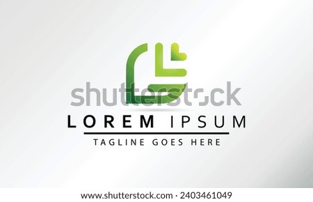 Square Letter G Green Leaf Graphics Logo Design Vector Illustration