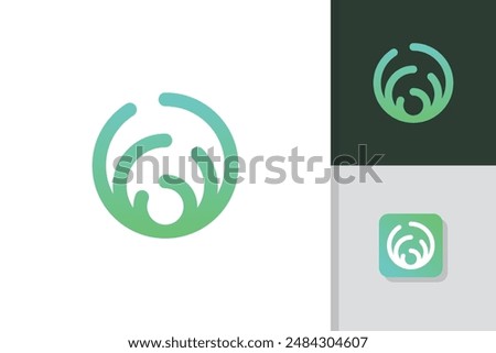 coral logo design vector template