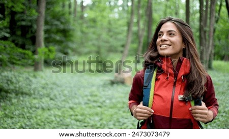 Similar – Image, Stock Photo Young woman hiking the Teide Volcano in Tenerife, Canary Islands, Spain