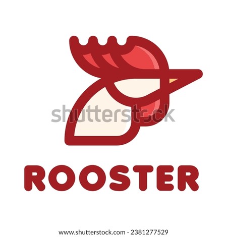 rooster strong feeld outline logo