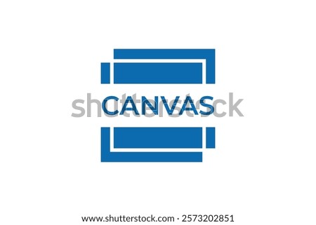 Canvas logo design vector illustration.