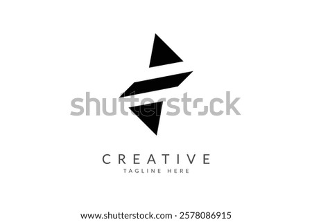 Letter Z arrow logo design vector illustration.