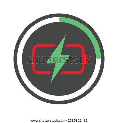 Charging icon . simple wireless charging icon . vector illustration 10 Eps 