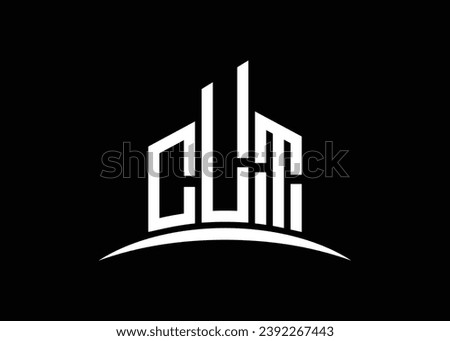 Letter CLT building vector monogram logo design template. Building Shape CLT logo.