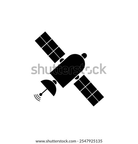 Satelite icon design flat style vector image