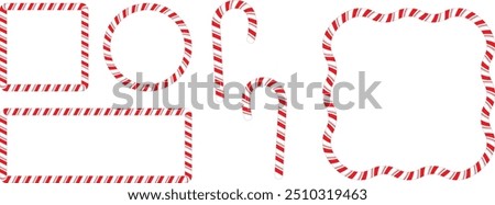 Christmas Candy Cane Vector Brush