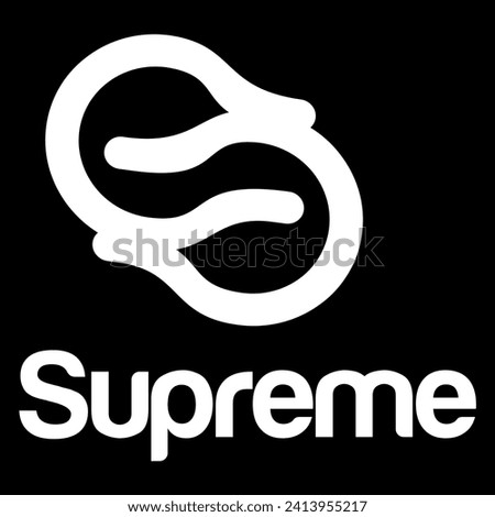 supreme logo design vector file