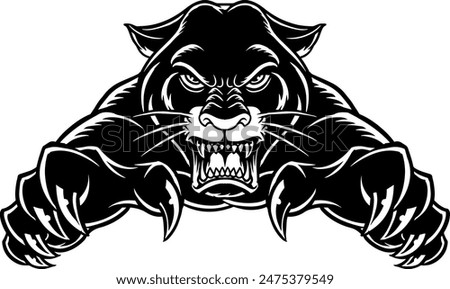 black panther forward logo design vector file 