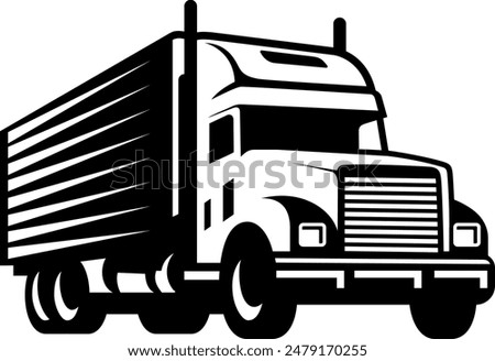 truck logistic logo design vector file