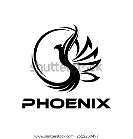 Pheonix bird logo design vector file