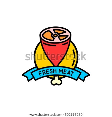 Healthy Food Logo Stock Vector Illustration 502995280 : Shutterstock