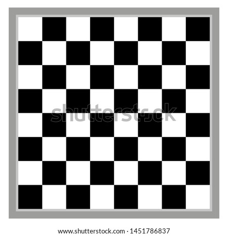 Traditional draughts checkers game board or chess board vector illustration  