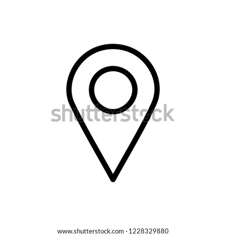 Route flat icon. Single high quality outline symbol of info for web design or mobile app. Thin line signs for design logo, visit card, etc. Outline logo of route