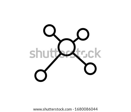 Connection flat icon. Thin line signs for design logo, visit card, etc. Single high-quality outline symbol for web design or mobile app. Connection outline pictogram.