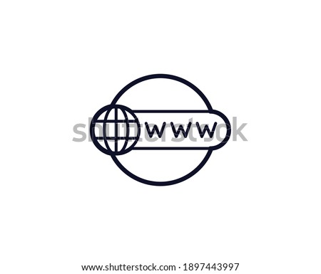 Safe internet icon. Bar black line sign. Premium quality graphic design pictogram. Outline symbol icon for web design, website and mobile app on white background. Monochrome Safer Internet Day icon