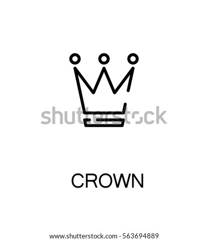 Crown icon. Single high quality outline symbol for web design or mobile app. Thin line sign for design logo. Black outline pictogram on white background