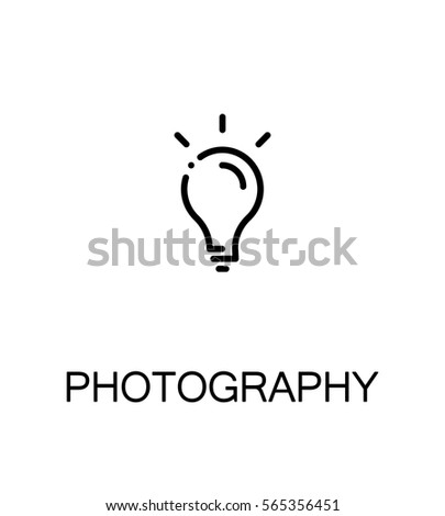 Photography icon. Single high quality outline symbol for web design or mobile app. Thin line sign for design logo. Black outline pictogram on white background