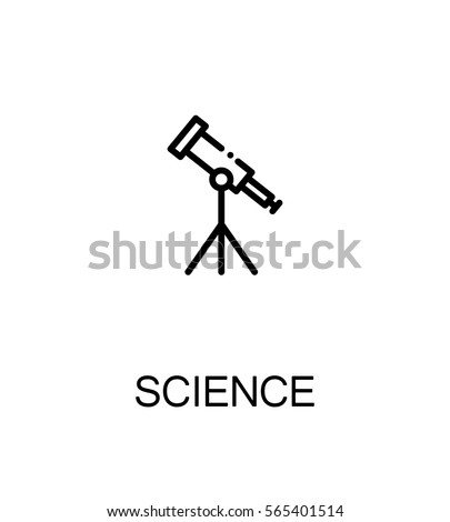 Science icon. Single high quality outline symbol for web design or mobile app. Thin line sign for design logo. Black outline pictogram on white background