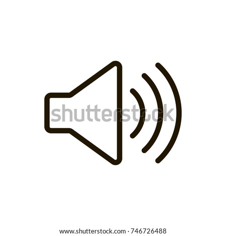 Speaker line icon. High quality black outline logo for web site design and mobile apps. Vector illustration on a white background.