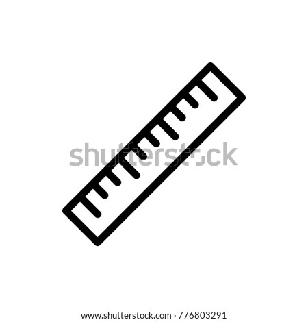Measure line icon. High quality black outline logo for web site design and mobile apps. Vector illustration on a white background. ストックフォト © 