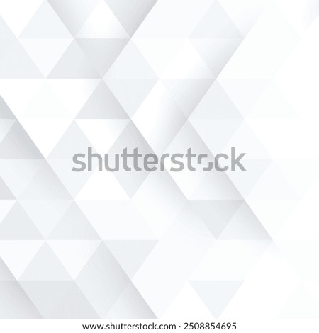 White triangle geometric pattern background, Geometric background made of triangles, Abstract geometric background. Vector 3d illustration. Triangle or pyramid white shapes.