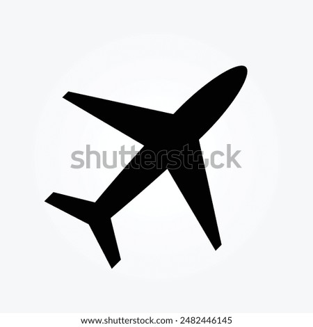 Airplane icon isolated on white background. Transportation logo. Flight mode symbol. Airplane mode illustration for web and mobile platforms. Travel, vacation, take off, tourism, jet, aircraft icon. 