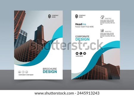 Modern Layout Flyer. Corporate Book Cover Design, EPS Vector Template. Can be Adapt to Brochure, Annual Report, Magazine, Business Presentation, Poster, flyer, Banner, Website