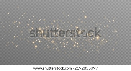 golden dust light png. Bokeh light lights effect background. Christmas glowing dust background Christmas glowing light bokeh confetti and sparkle overlay texture for your design.
 商業照片 © 