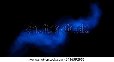 Fog or smoke, blue smog clouds on floor, isolated transparent special effect. Vector illustration, morning fog over land or water surface, magic haze.	