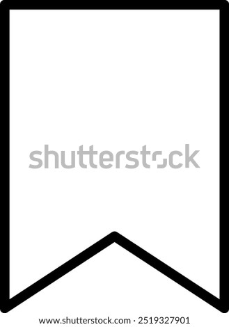 Minimal bookmark icon vector. Add and remove from bookmark icon design