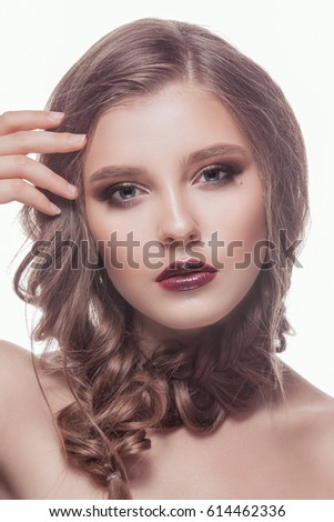 Brunette pigtails facial — img 10