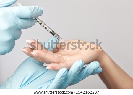 Similar – Image, Stock Photo axillary perspiration of the pumpkin plant